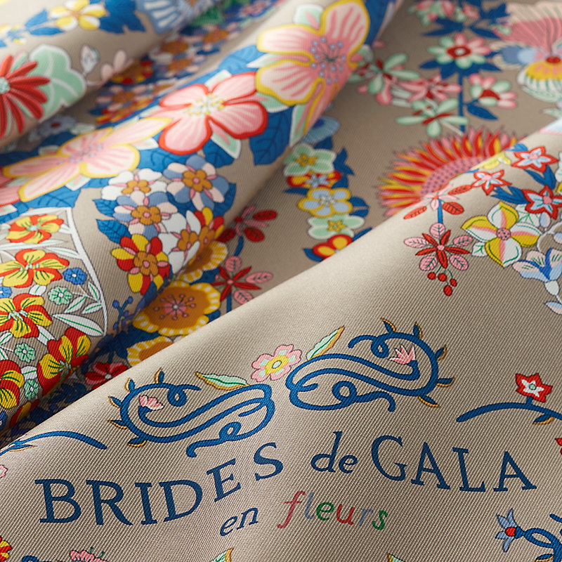 【人気】HERMES スカーフ Brides de Gala en Fleurs scarf 90 Brides de Gala en Fleurs scarf 90 | Hermès USA